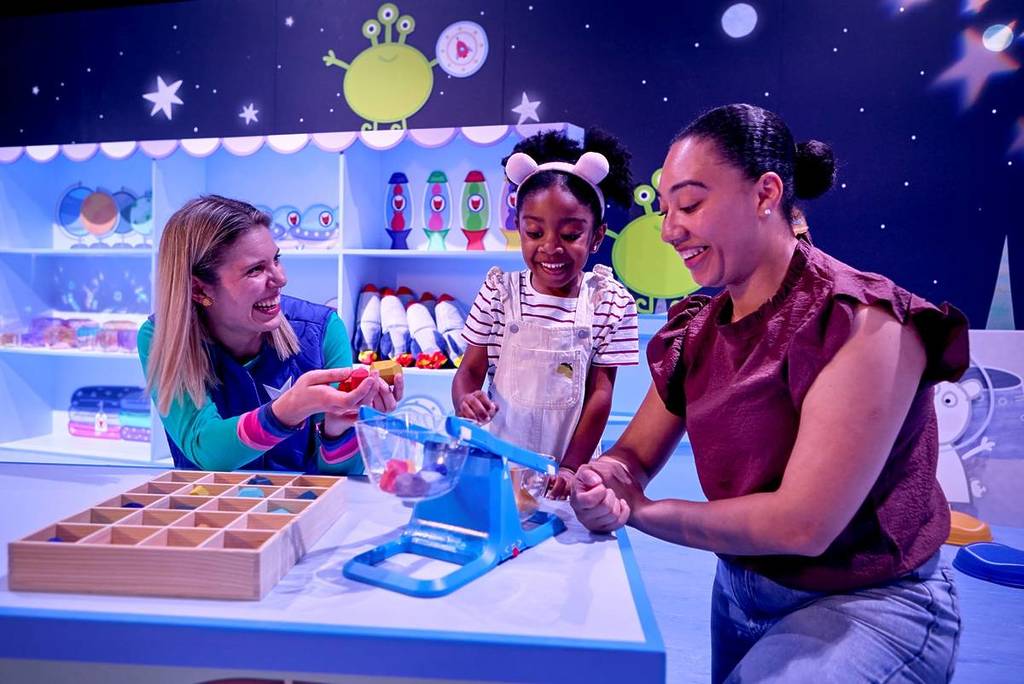 A child playing at Peppa Pig Space Adventure