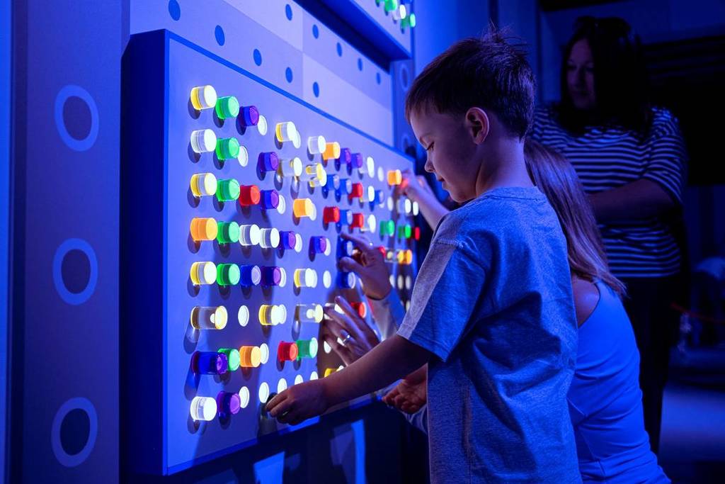 A child playing at Peppa Pig Space Adventure