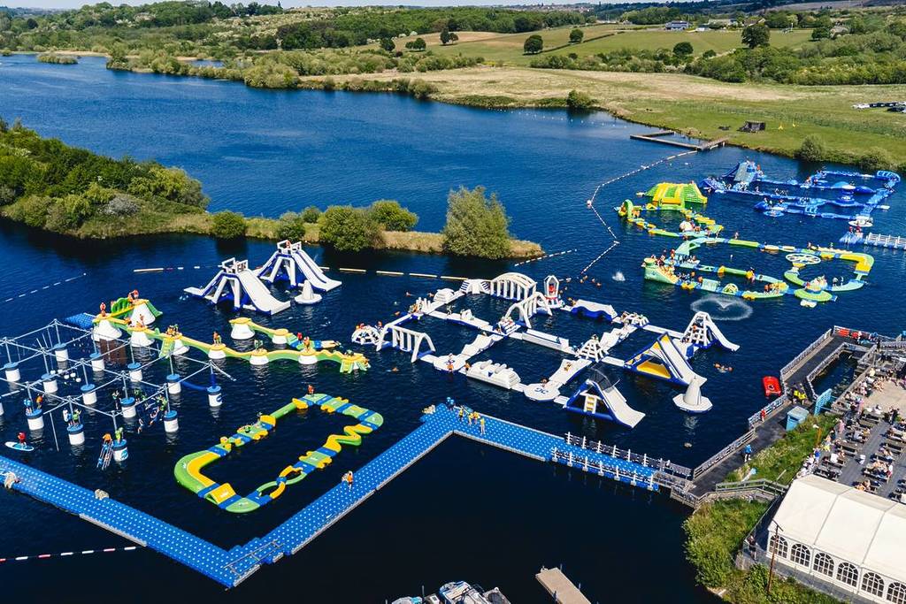Aerial view of Cliff Lakes
