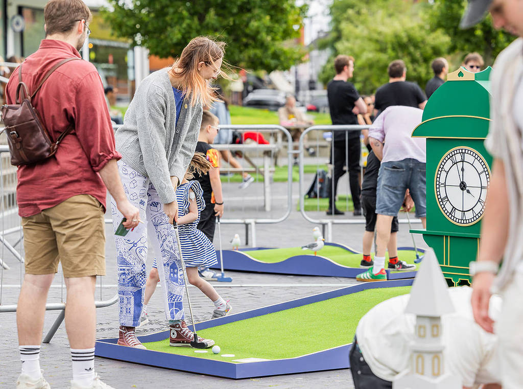 Golf course at Jewellery Quarter Festival