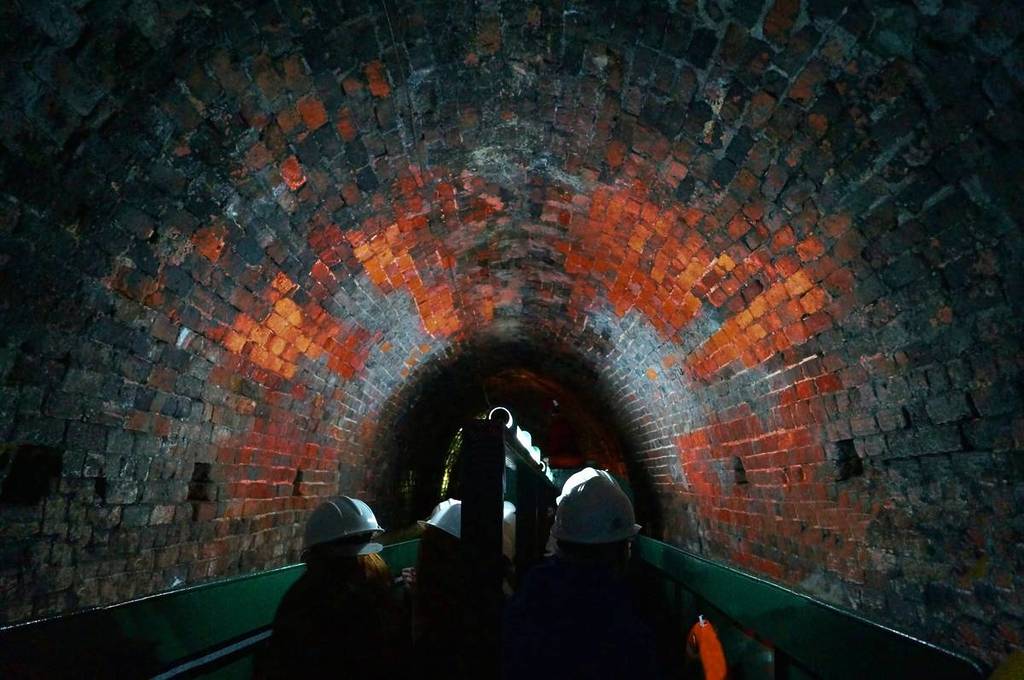 Inside a tunnel at Dudley Canal & Caverns
