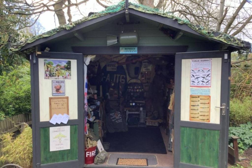 Entrance to shed