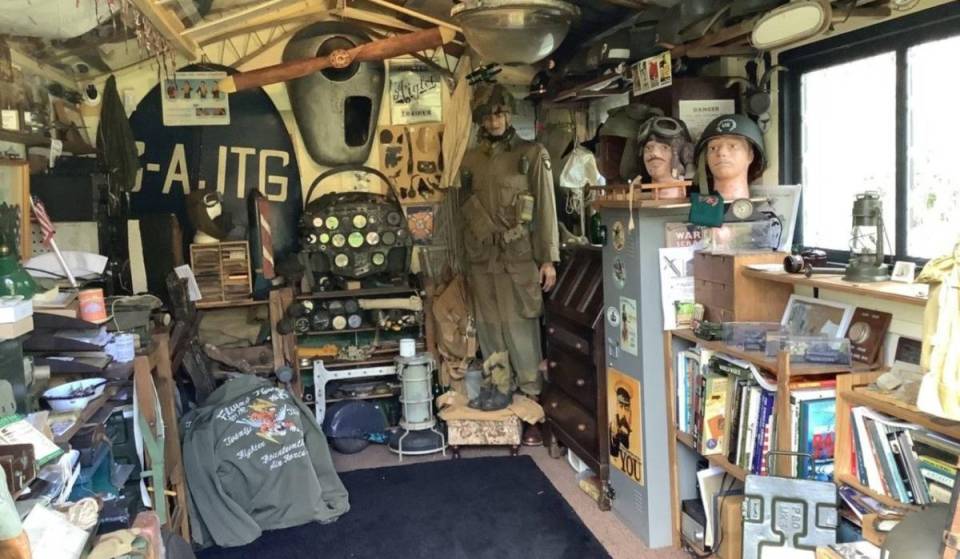 You can explore a vast collection of British and American World War II artefacts inside this ordinary Cotteridge garden shed – and it is now up for a £1,000 national prize