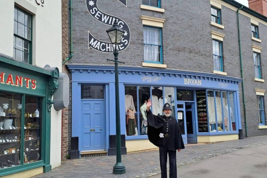 A policeman waving Blists Hill Victorian Town