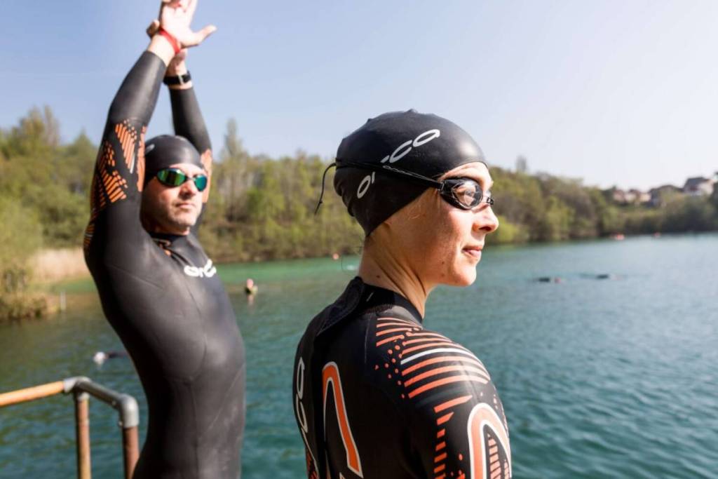 Two swimmers at Midlands Open Water