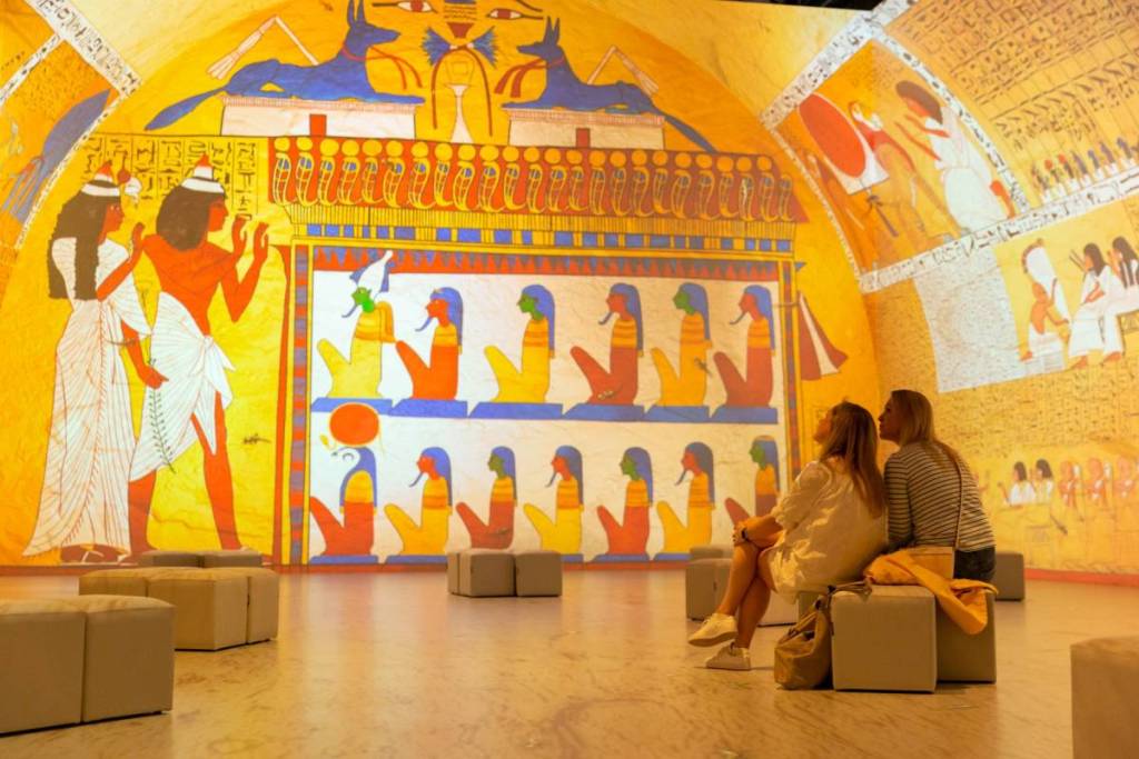 Immersive room at Tutankhamun: The Immersive Exhibition