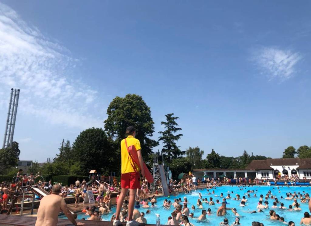 Lifeguard at Cheltenham Lido