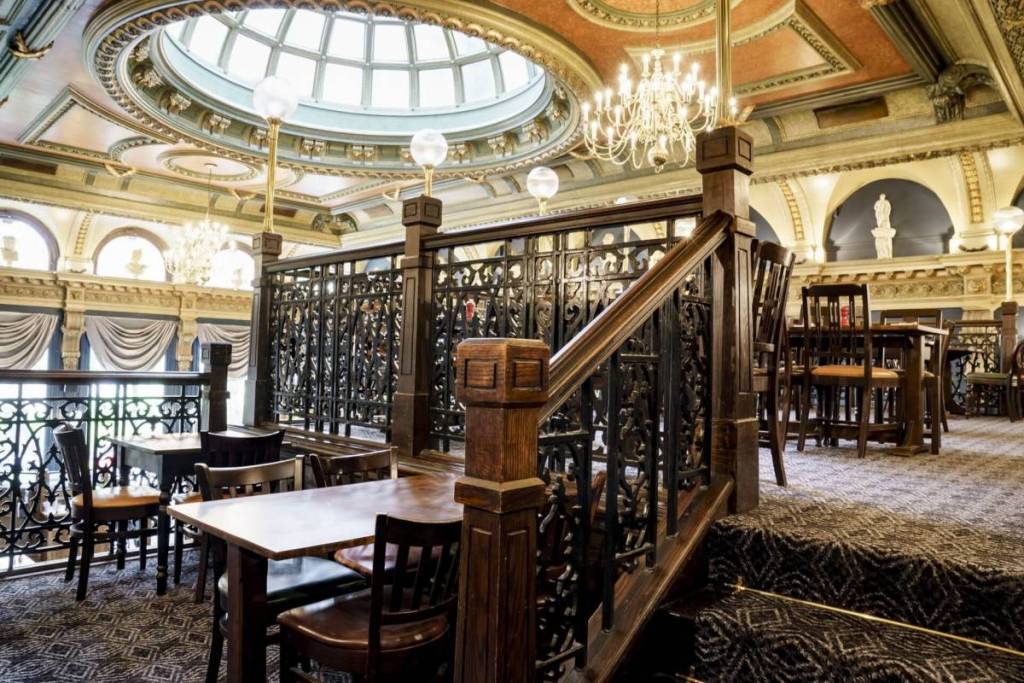 The balcony at The Old Joint Stock
