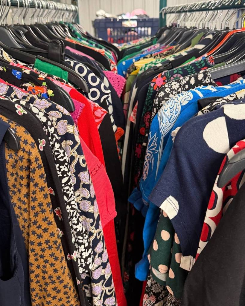 A rail of clothes