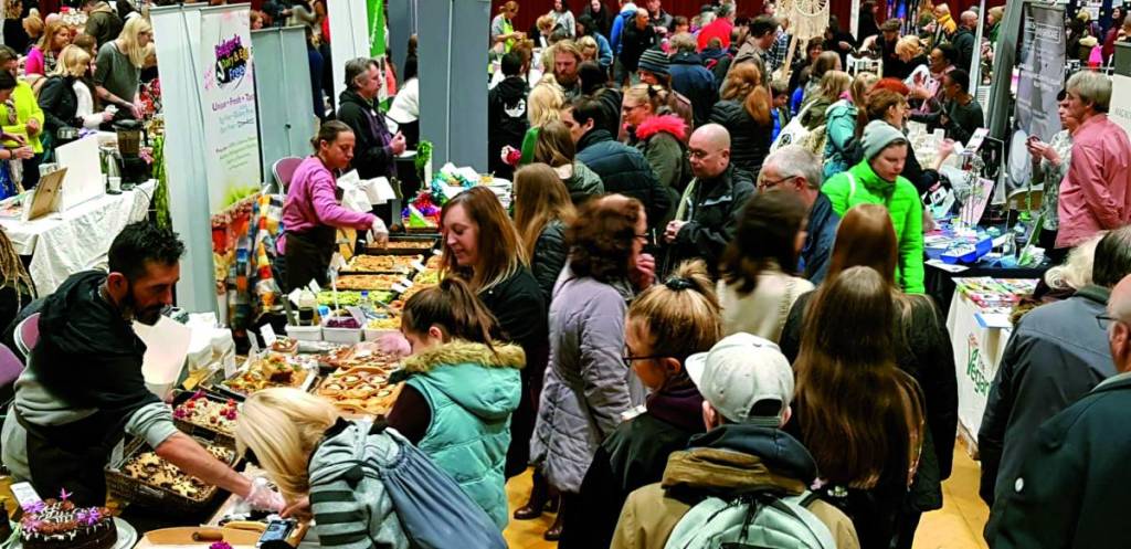 Stalls at Birmingham Vegan Festival