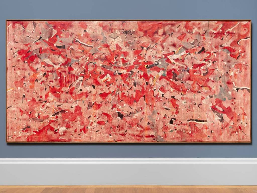 Balraj Khanna, Festival (1970)
Acrylic and sand on canvas, 365 x 180 cm
Courtesy the estate of Balraj Khanna and Jhaveri Contemporary.
Photo by Andrew Judd