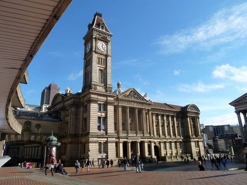 Outside the Birmingham Museum & Art Gallery