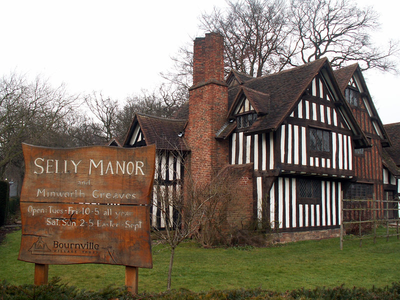 Outside the Selly Manor Museum