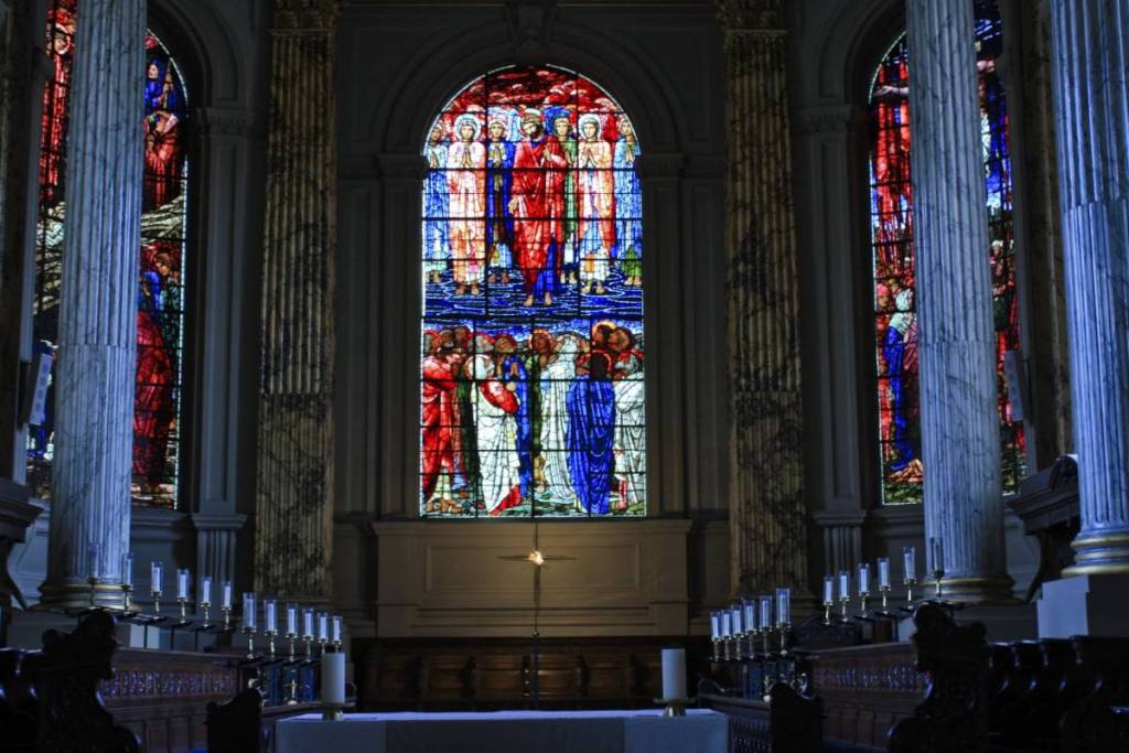 stained glass window birmingham cathedral