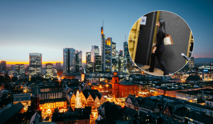 In 1966, Birmingham officially twinned with Frankfurt; 60 years later, a massive digital portal inside a freight crate has landed in Hippodrome Square to connect locals in real time