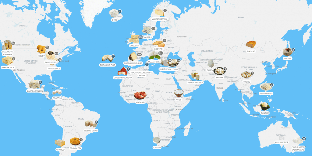 This Interactive Map Will Show You The Best Cheeses From Around The World