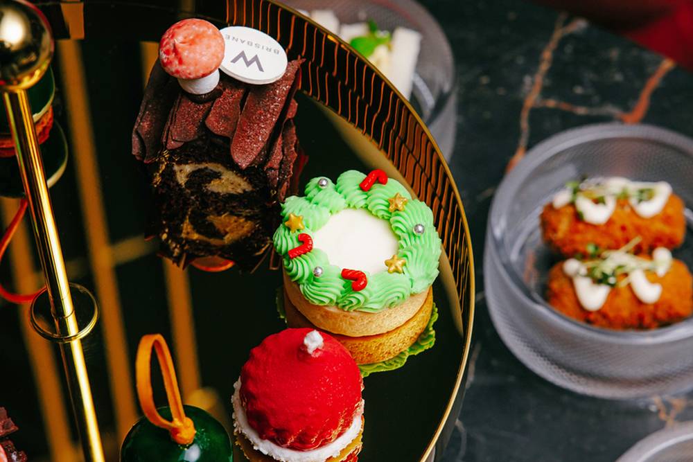 festive high tea living room bar