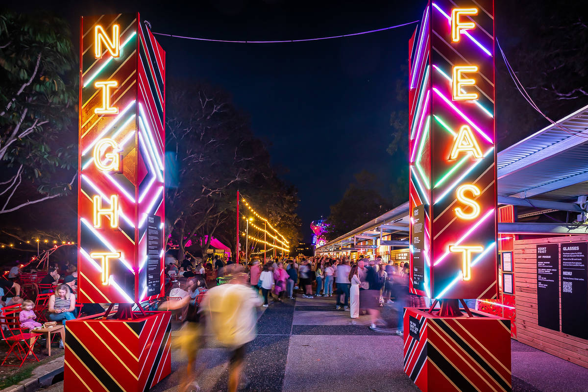 brisbane powerhouse night feast entrance