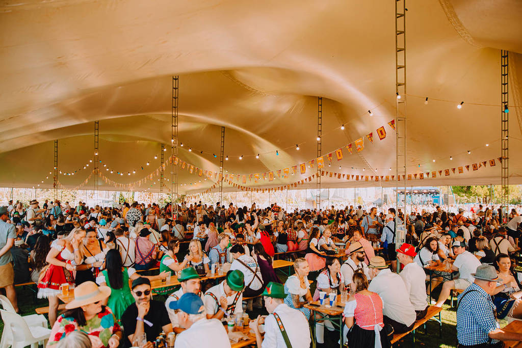 oktoberfest in the gardens gold coast beer tent