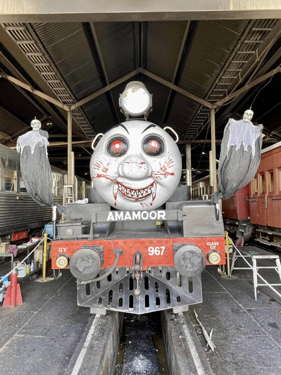 ghost train halloween mary valley rattler