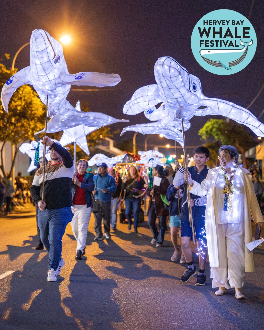 parade of lights hervey bay whale festival