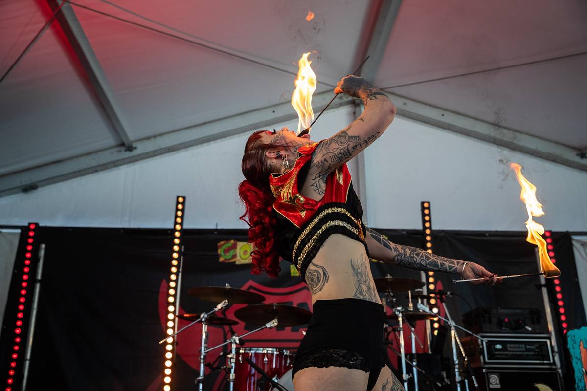 good things festival fire swallower