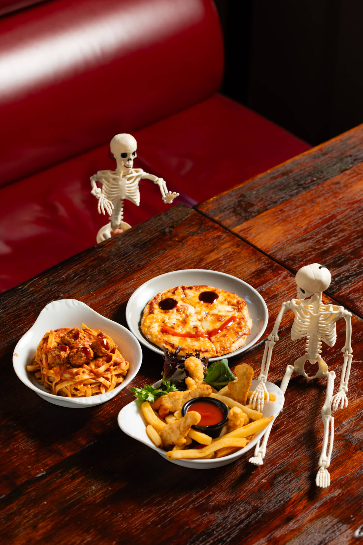 trick or treat little stanley street barbossa clown pizza spooky spaghetti dino nuggets