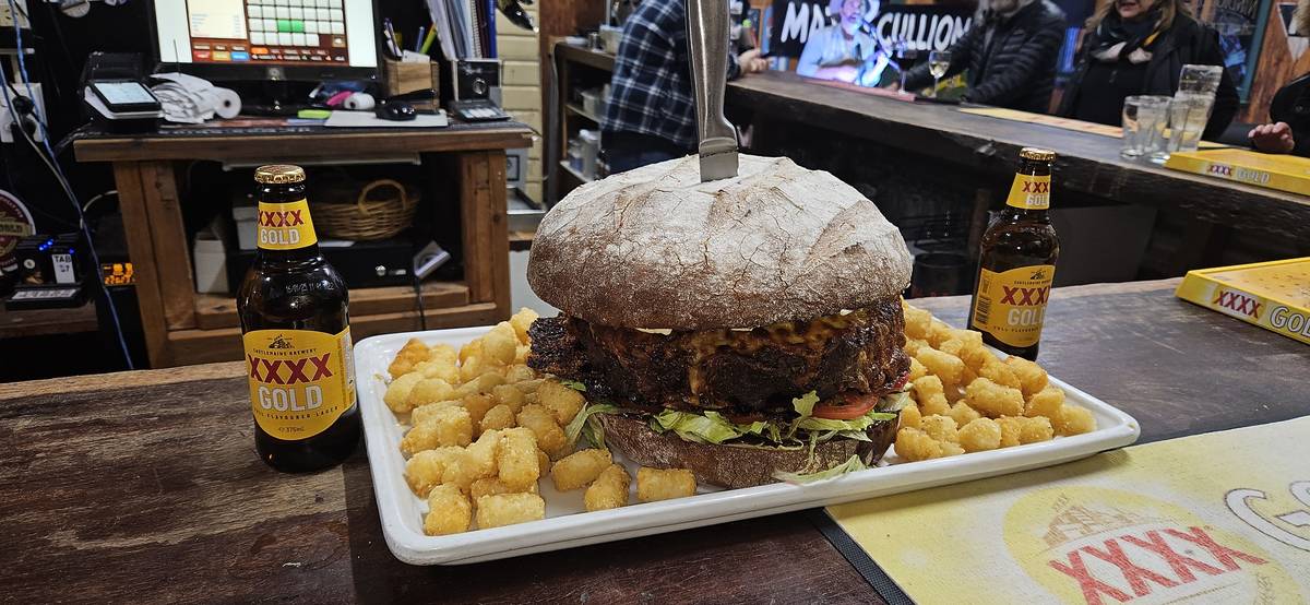 Nindigully Pub road train burger