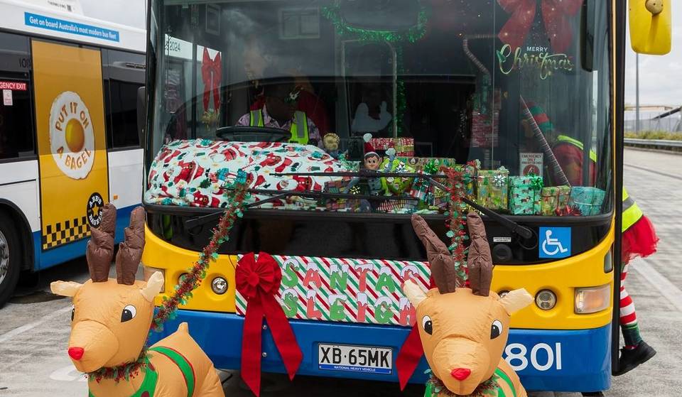 Brisbane Buses Get A Festive Makeover For Christmas
