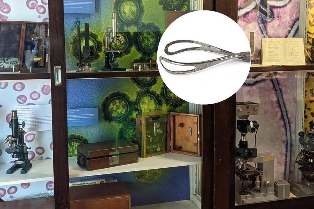 marks hirschfield medical history museum microscope forceps