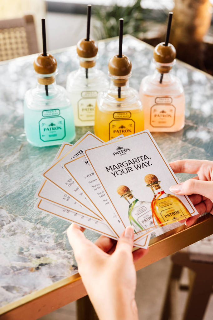 patron margarita personal quiz cards iris rooftop
