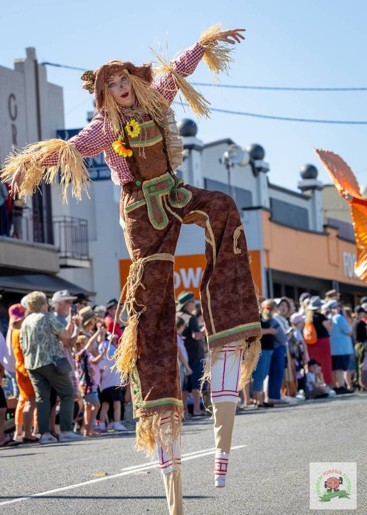 Goomeri Pumpkin Festival parade scarecrow