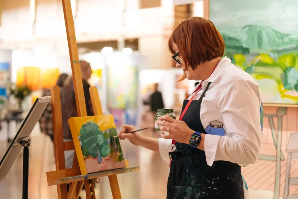 affordable art fair live painting