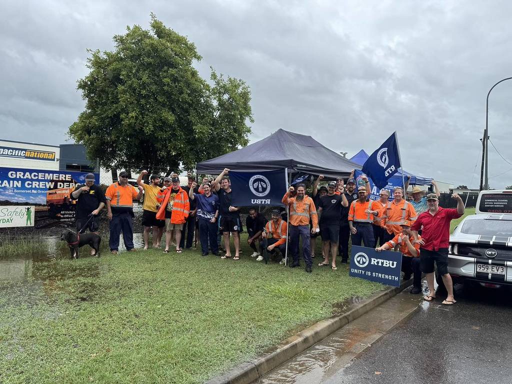 rtbu queensland branch train strike