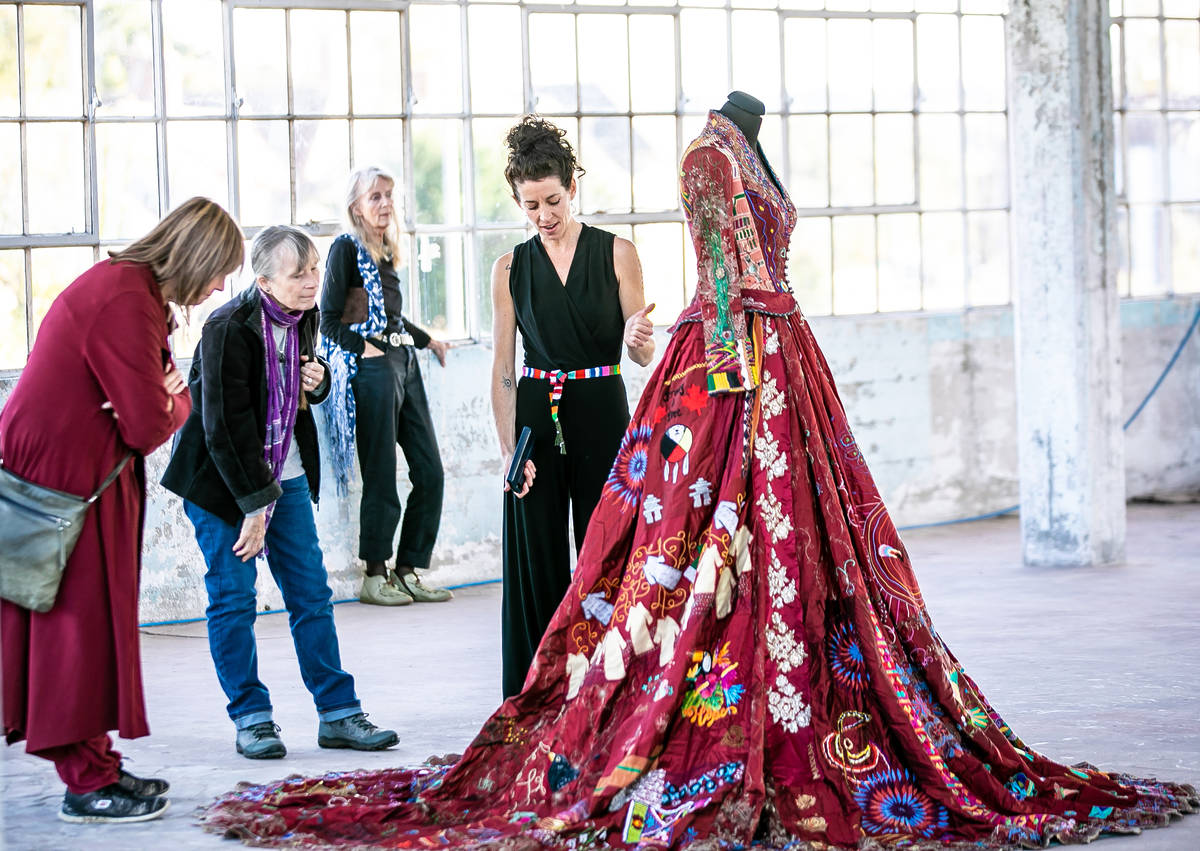 You can gaze upon a Guinness World Record-winning dress with 1.5 billion stitches at this free Museum of Brisbane exhibition