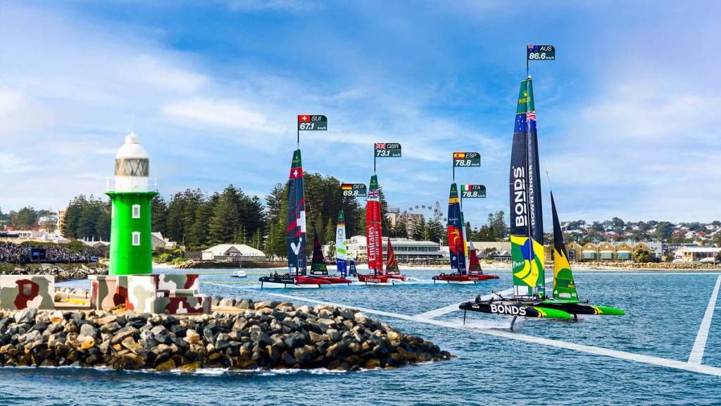 Speed, spray, and stadium thrills: The international SailGP is coming to Perth