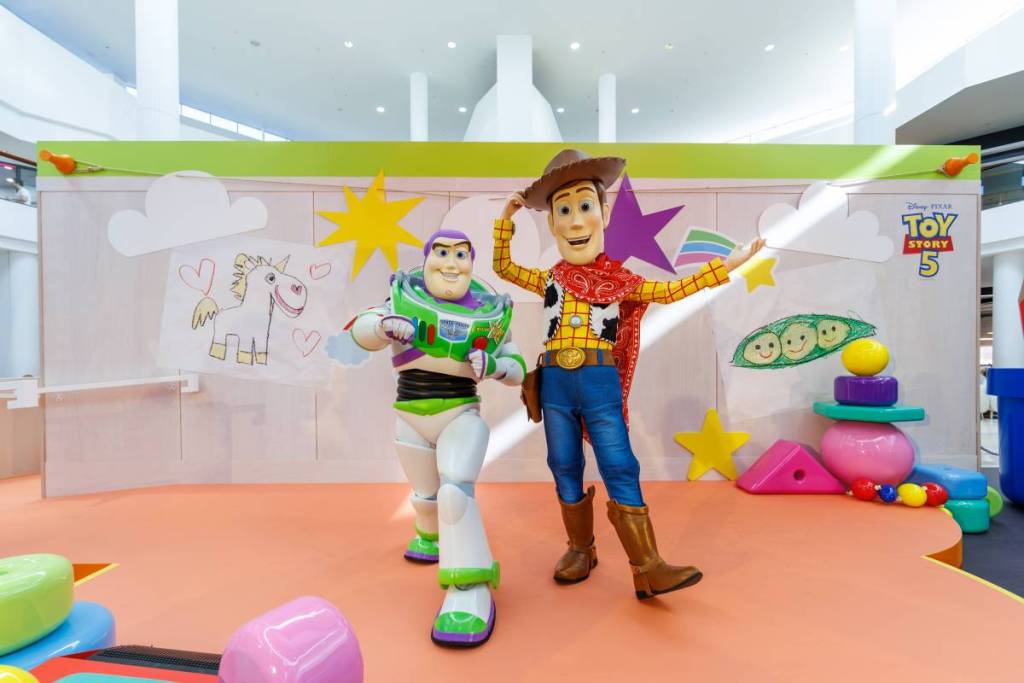 These school holidays, Westfield is launching Toy Story 5 hubs with free LEGO play zones, character meet-and-greets, and more