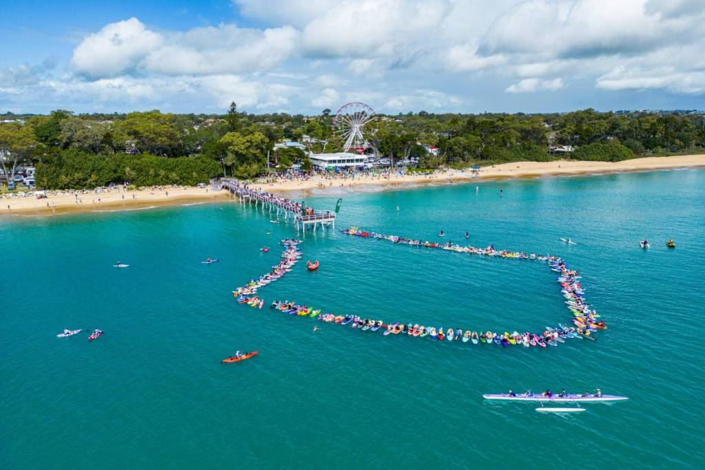 paddle out for whales hervey bay whale festival