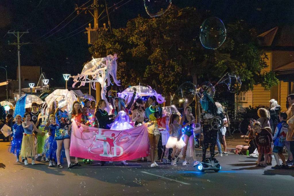 city and sea parade of lights hervey bay whale festival