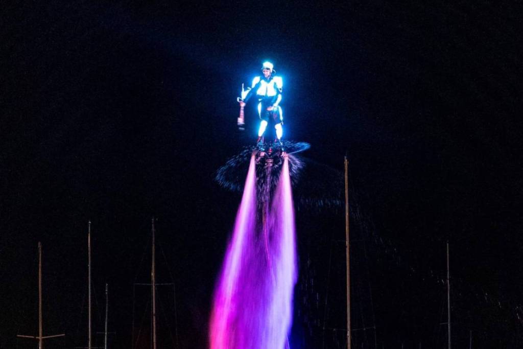 blessing of the fleet jetpack performance hervey bay whale festival