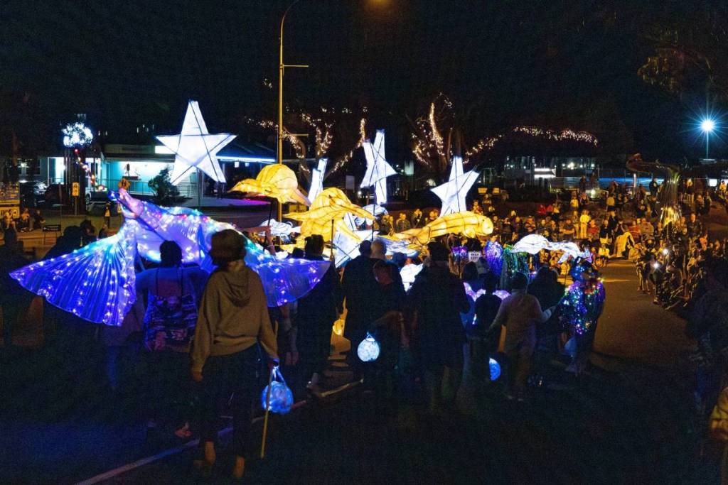 city and sea parade of lights hervey bay whale festival