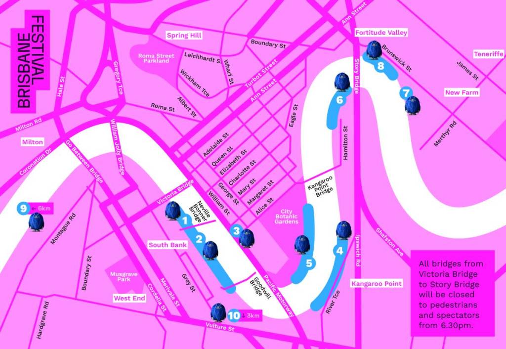 riverfire brisbane festival map