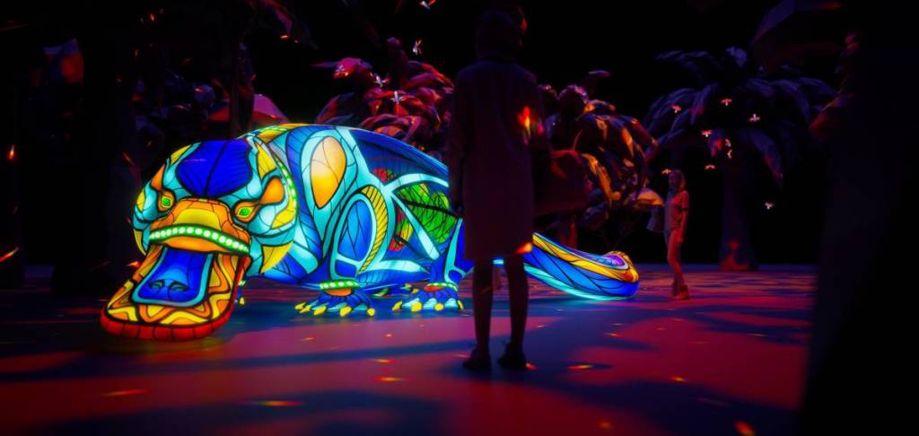 botanic by night nightglow platypus lantern