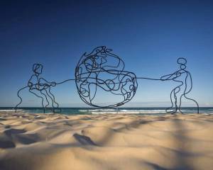 This free sculpture festival on Currumbin Beach features 100+ large-scale works, beachside sound baths, and a masquerade party only an hour from Brisbane
