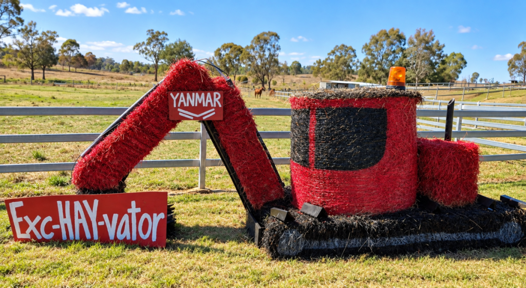 Famous for its sunflowers, this country town is also home to a whimsical hay competition