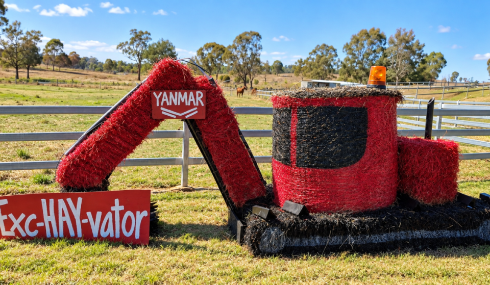 Famous for its sunflowers, this country town is also home to a whimsical hay competition