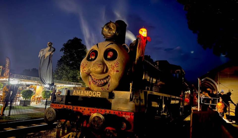 This wicked ‘Ghost Train’ departs Old Gympie Station on Halloween for a spooktacular 3-hour family adventure