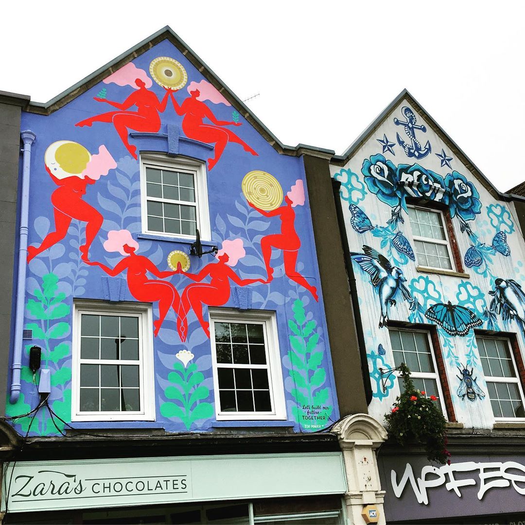 upfest gallery and zoe power mural