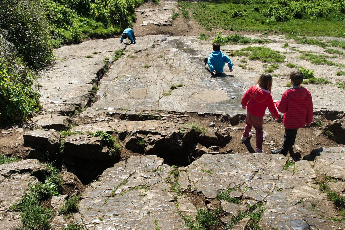 Clifton Rock Slide – The Slidey Rock by the Clifton Suspension Bridge in Bristol