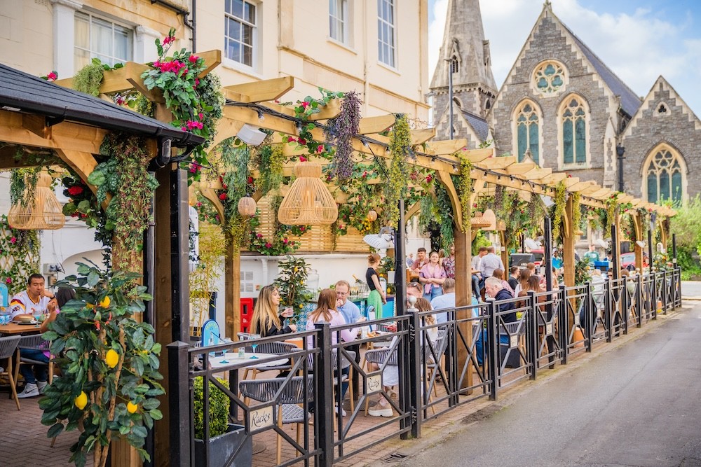 Racks beer garden